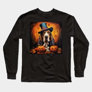 Basset hound Halloween Long Sleeve T-Shirt